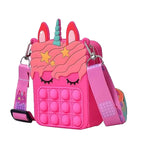 Unicorn Pop It Sling Bag for Kids