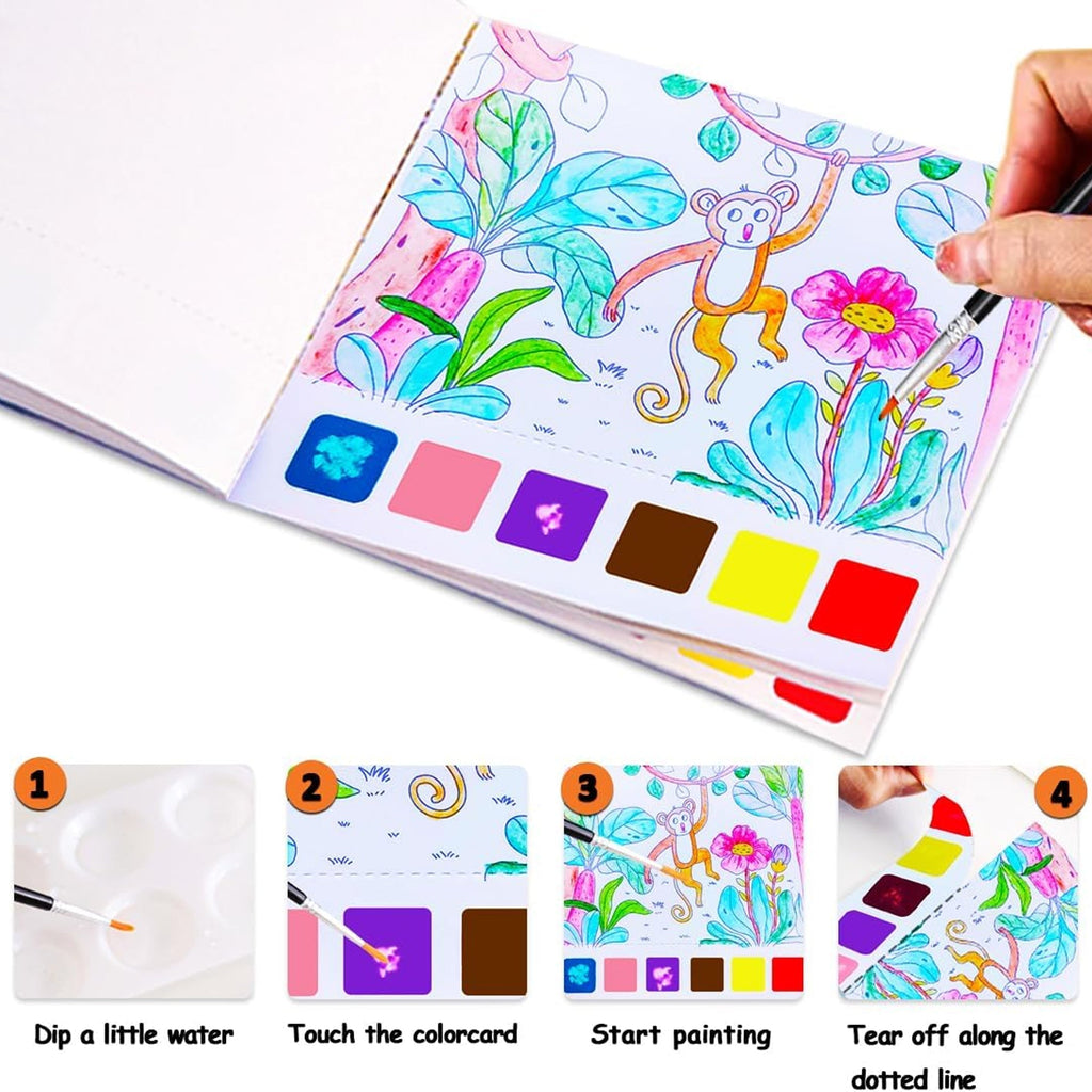 Forest Animals Water Color Book for Kids