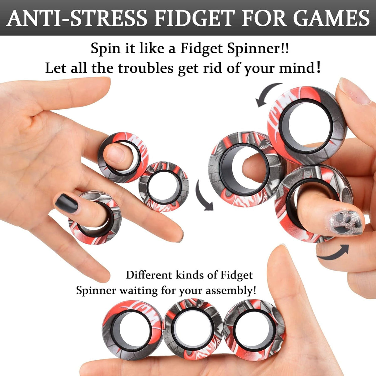 Magnetic Rings Fidget Toy