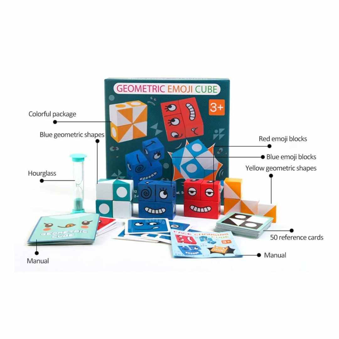 Montessori Cartoon Cube: Educational Toy