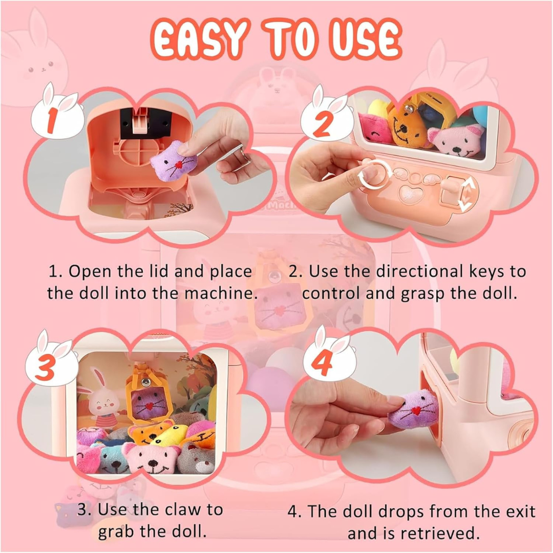 Rabbit Doll Pick Claw Machine Toy for Kids