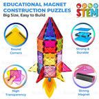42 PCS STEM Magnetic Tiles