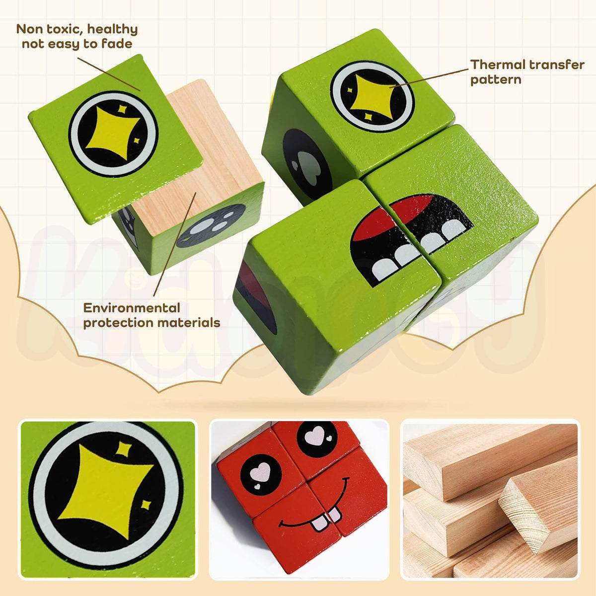 Emoji Cube Face Change Game