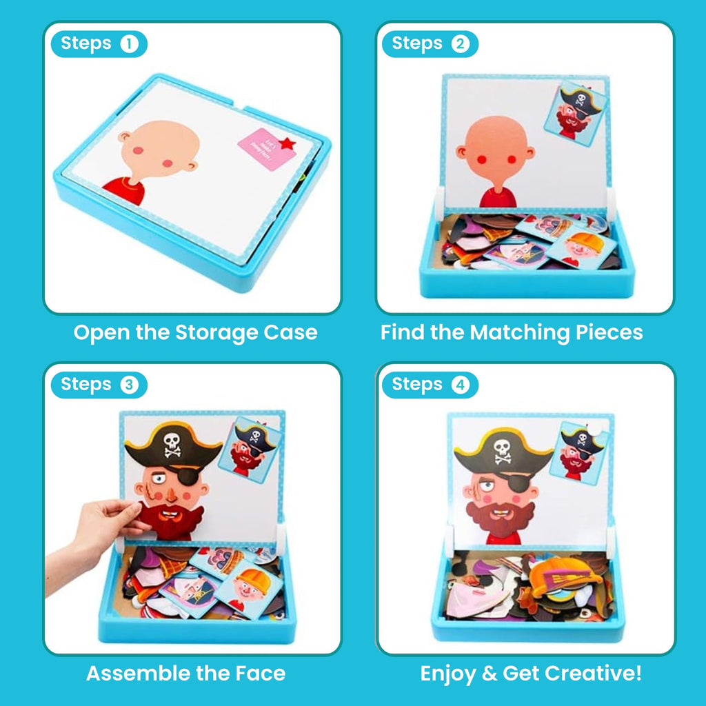 Face Change Magnetic Puzzle Set