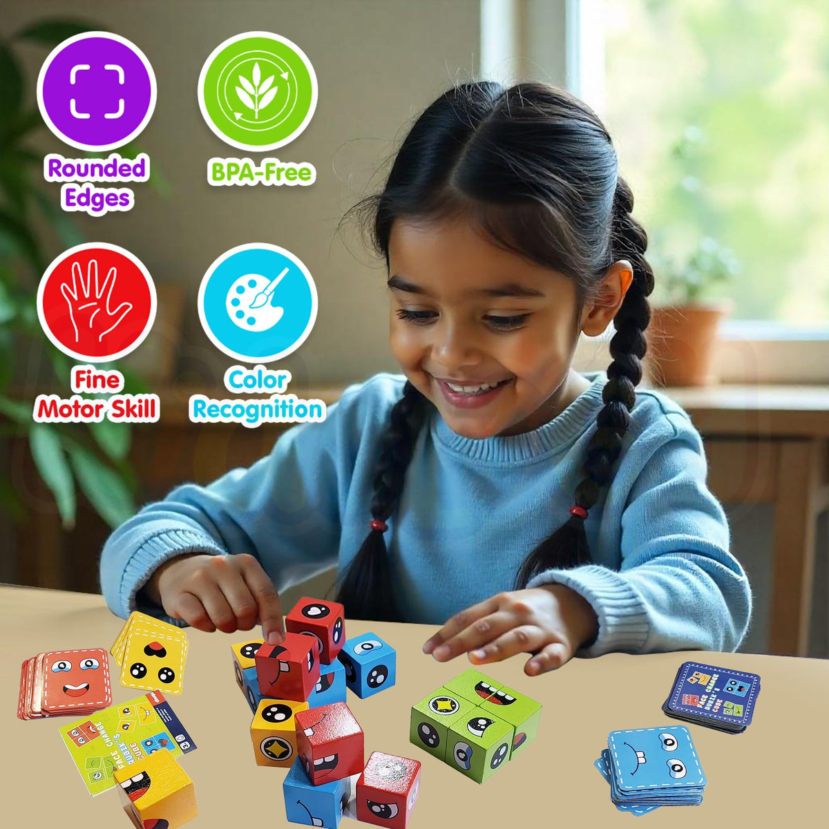 Emoji Cube Face Change Game