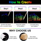 Scratch Art Notebook Set for Kids