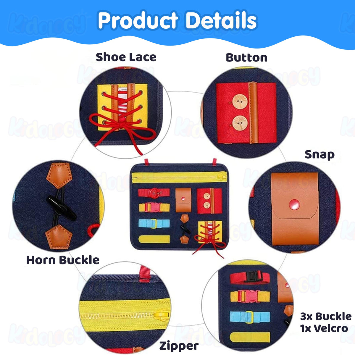 Montessori Kids Busy Board Cloth