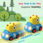 Dino Design Easy To Push Pull Back Cars