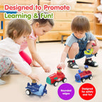 Bonkerheads Push & Go Play Cars