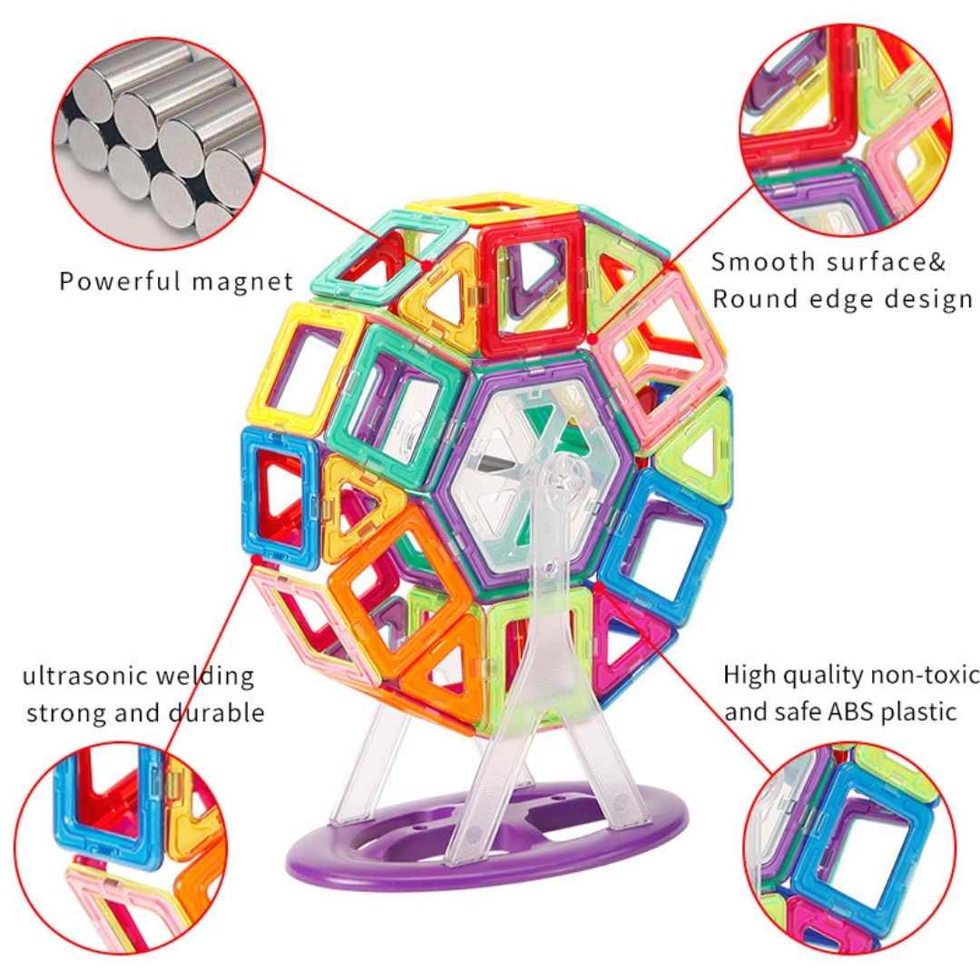 Magnetic Chip Building Block Set (73 Pcs)