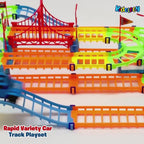 DIY Rapid Variety Car Racing Track with Electric Car Toys