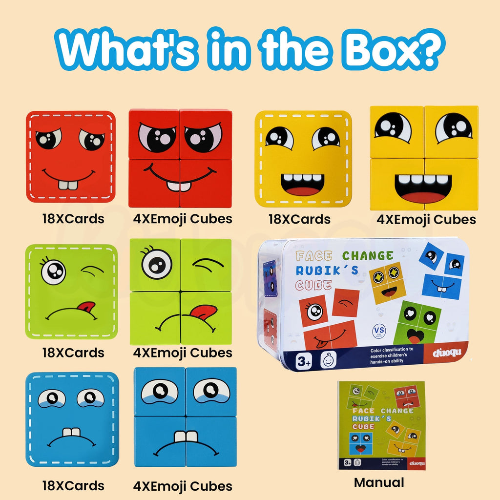 Emoji Cube Face Change Game