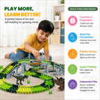 Dinosaur Electric Flexible Rail Track Toy 142 Piece Set