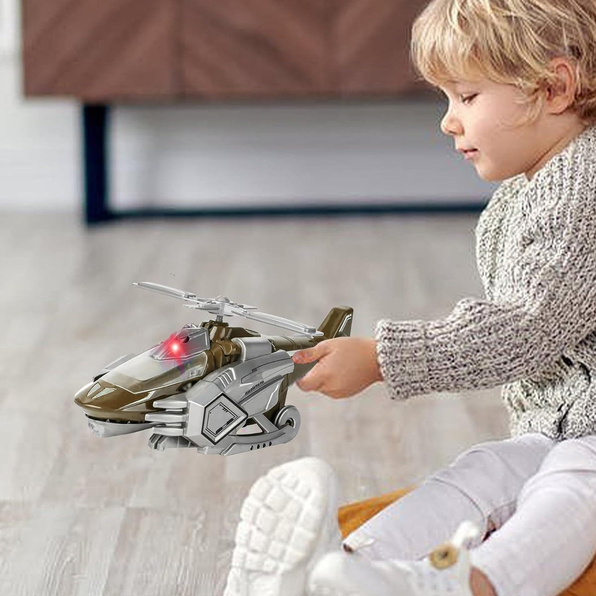 Flash-Spray Go Action LED Musical Chopper