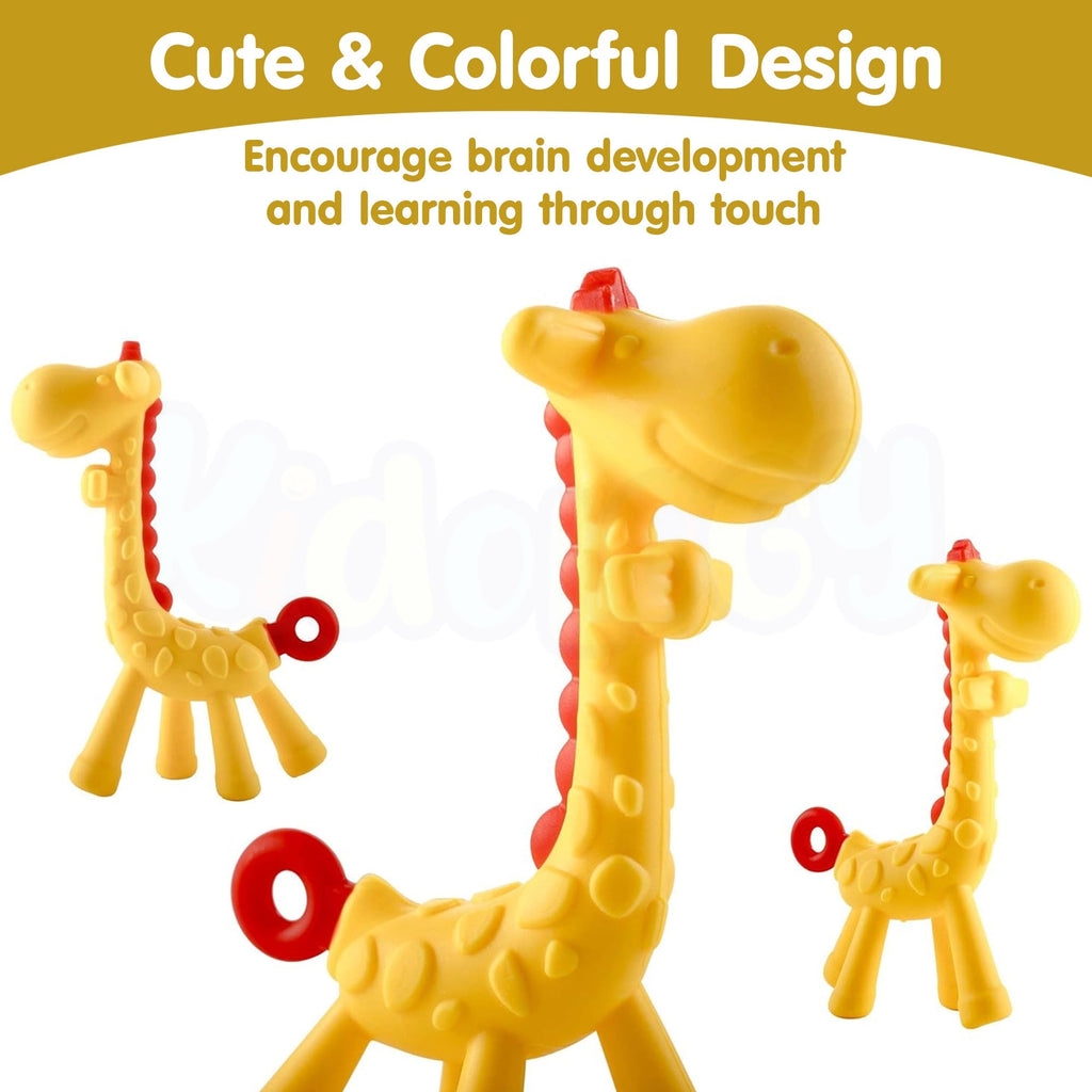 Giraffe Shaped Teether Baby Toy