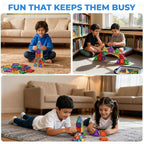 42 PCS STEM Magnetic Tiles