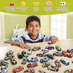 50 Pcs Unbreakable Die Cast Cars with Storage Box