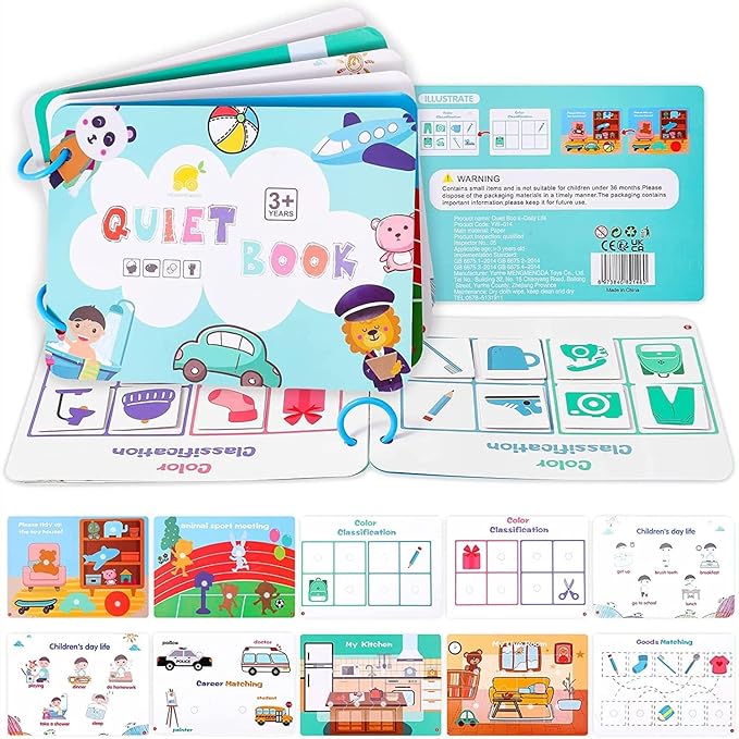 Montessori Quiet Book Pack of 3