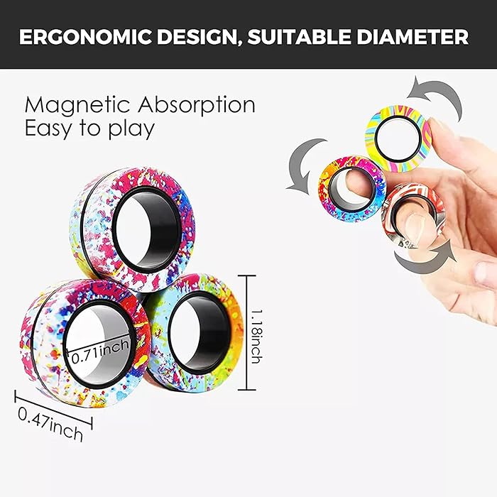 Magnetic Rings Fidget Toy