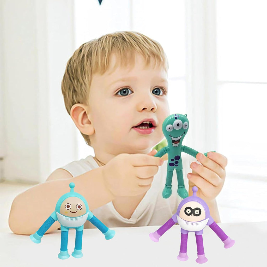 Cartoon Egg Telescopic Toy