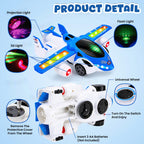 Automatic Deformation Airplane With Light & Music