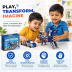 2-in-1 Magnetic Transforming Car to Dragon Toy
