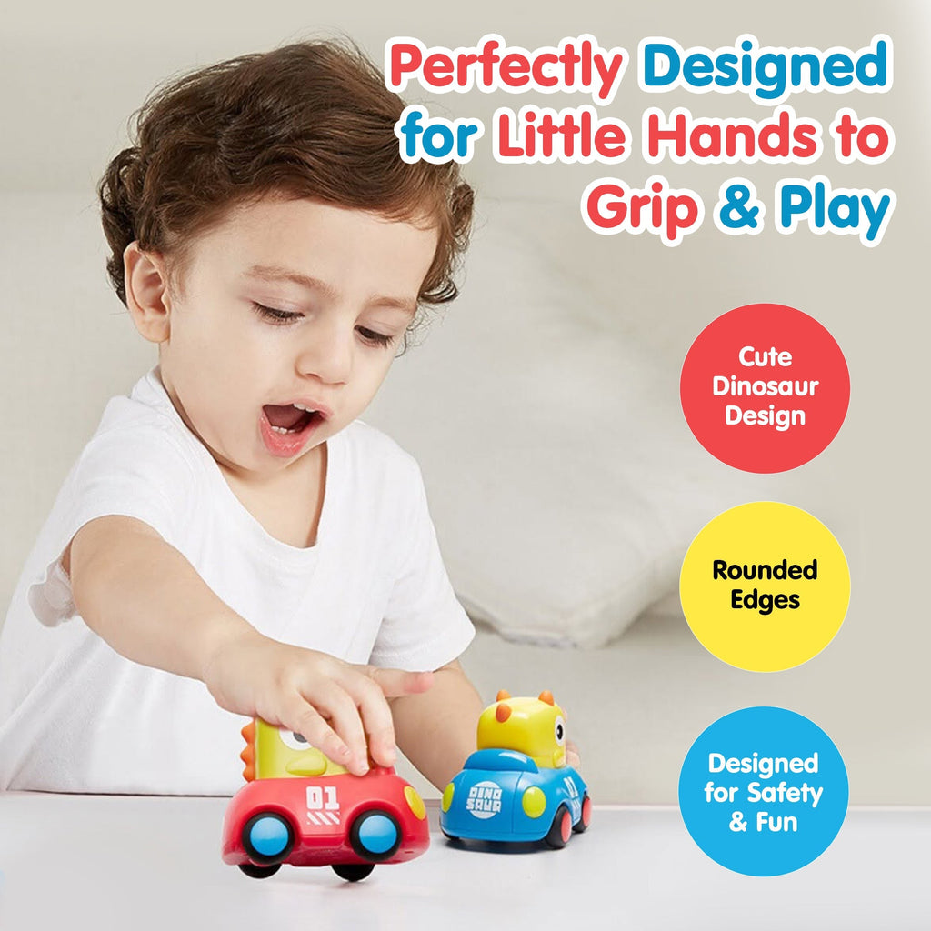 Dino Design Easy To Push Pull Back Cars