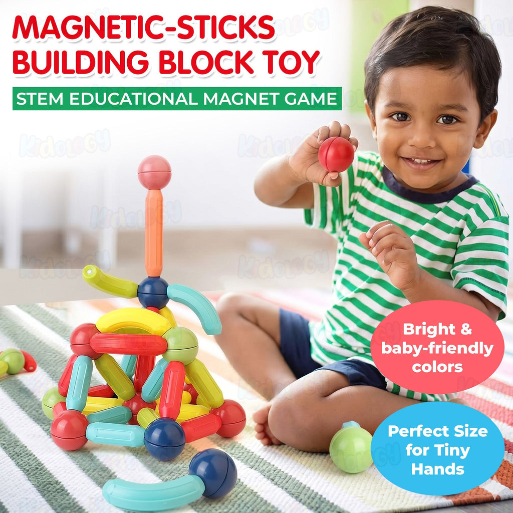 Magnetic Sticks Building Blocks Learning Toy