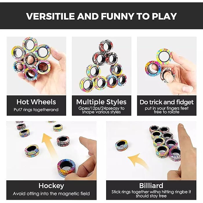 Magnetic Rings Fidget Toy