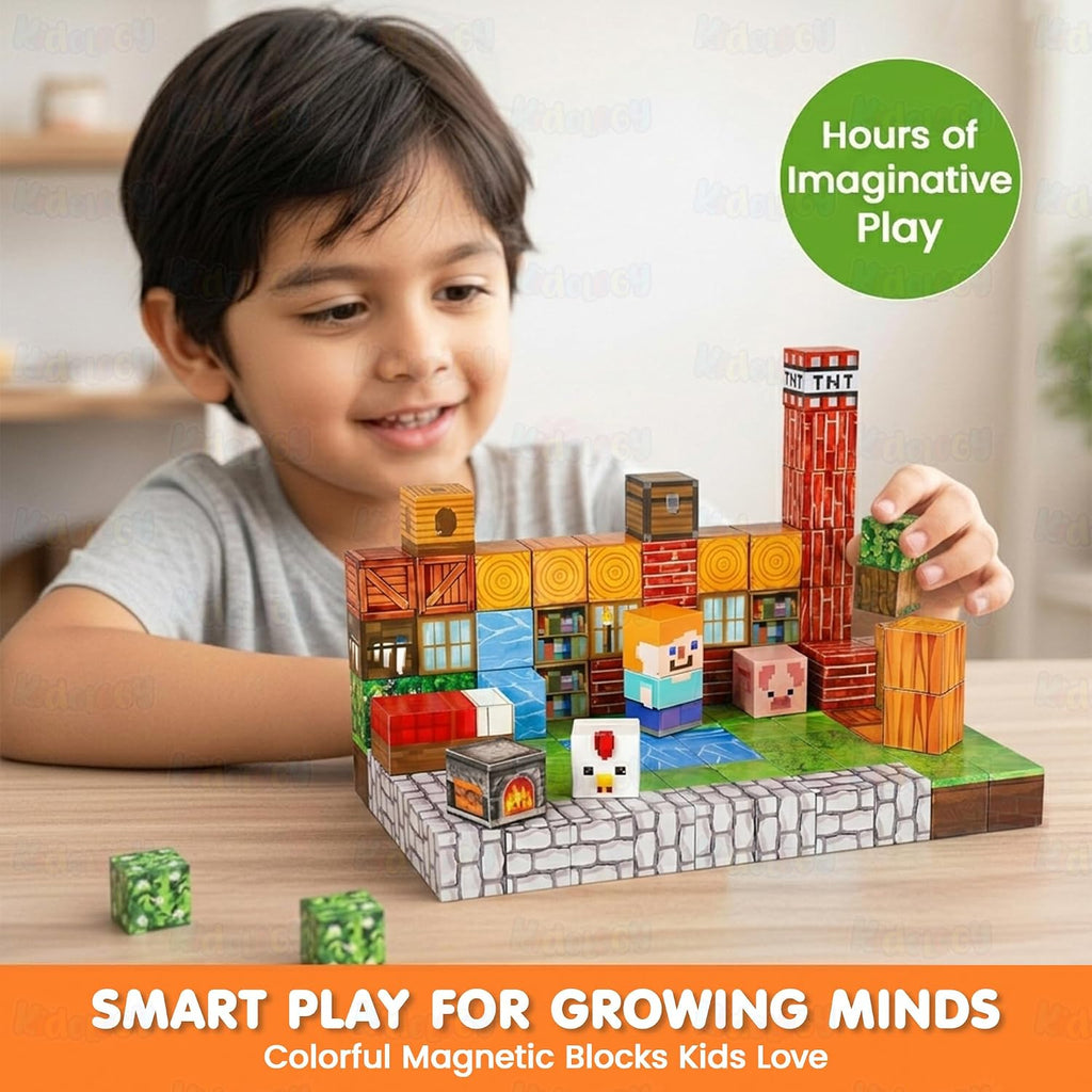 Magnetic Creative Builder Blocks ( 100 PCS )