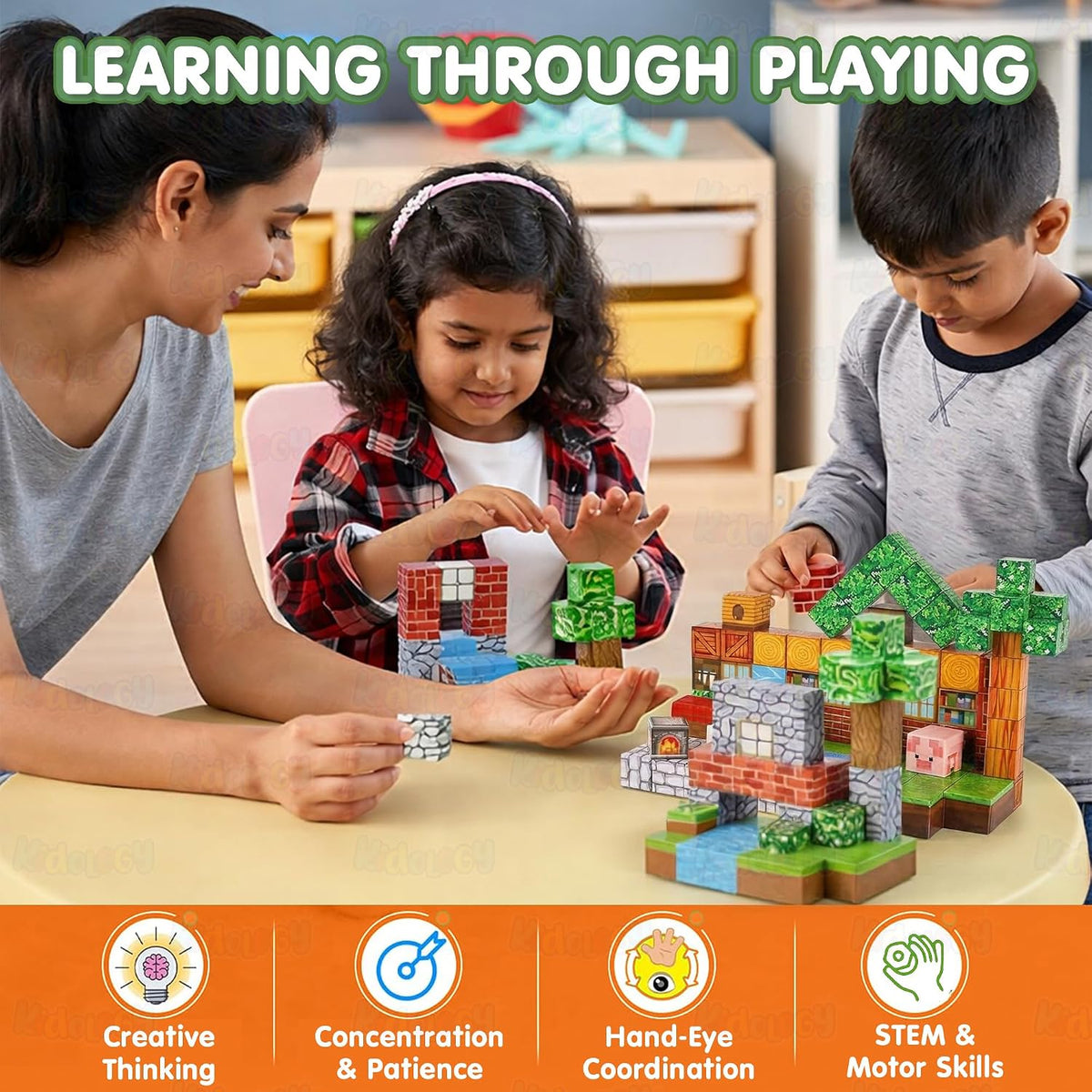 Magnetic Creative Builder Blocks ( 100 PCS )
