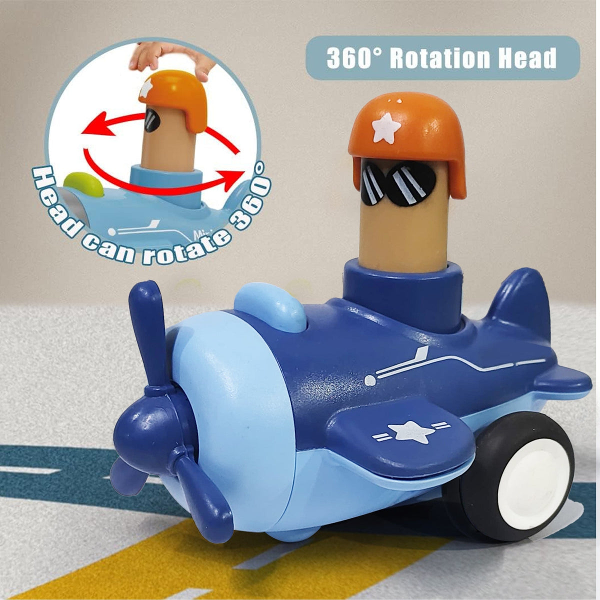 Bonkerheads Push & Go Play Cars