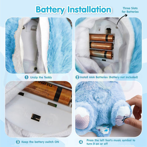 Breathing Motion Interactive Teddy Bear