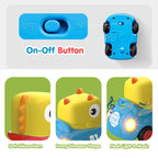 Dino Design Easy To Push Pull Back Cars