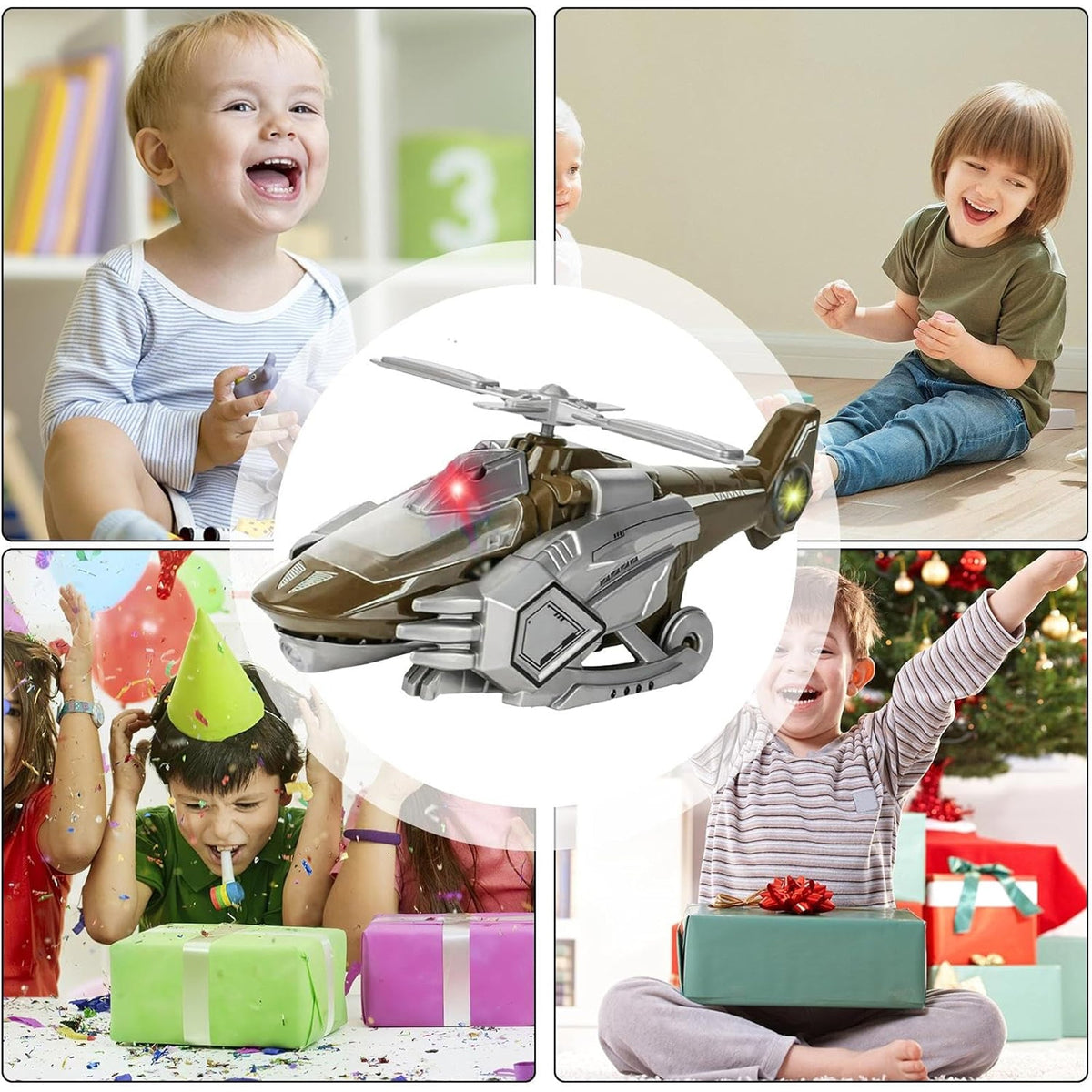 Flash-Spray Go Action LED Musical Chopper