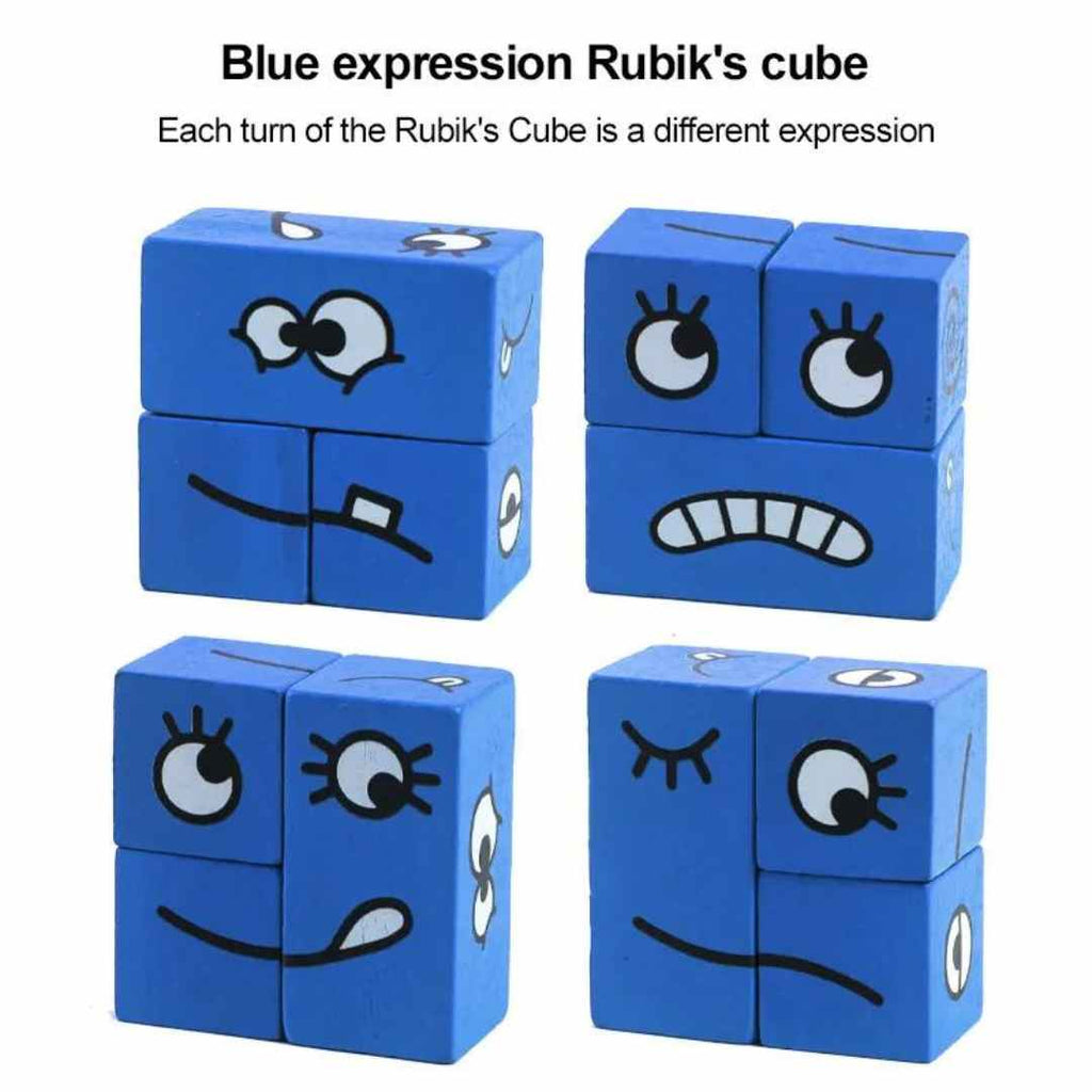 Montessori Cartoon Cube: Educational Toy