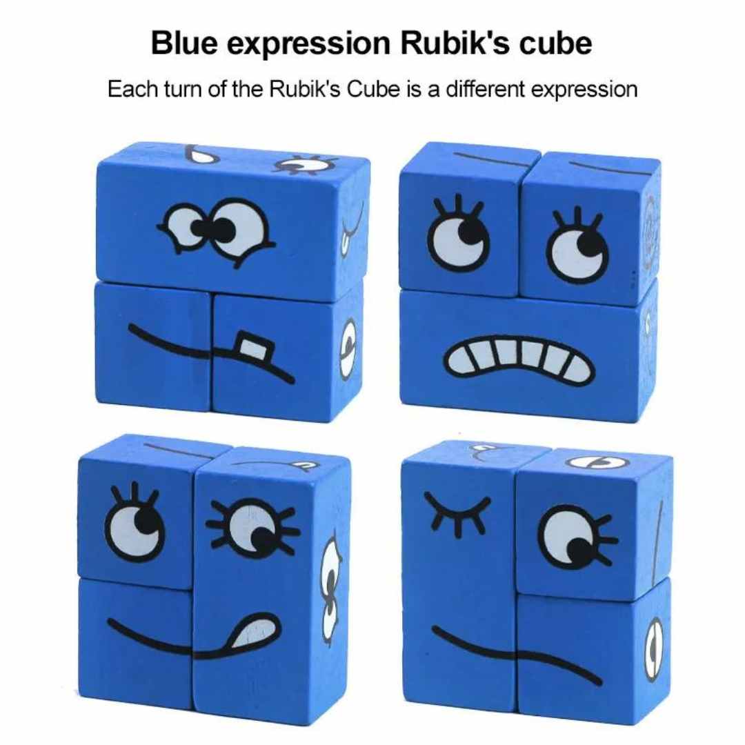 Montessori Cartoon Cube: Educational Toy
