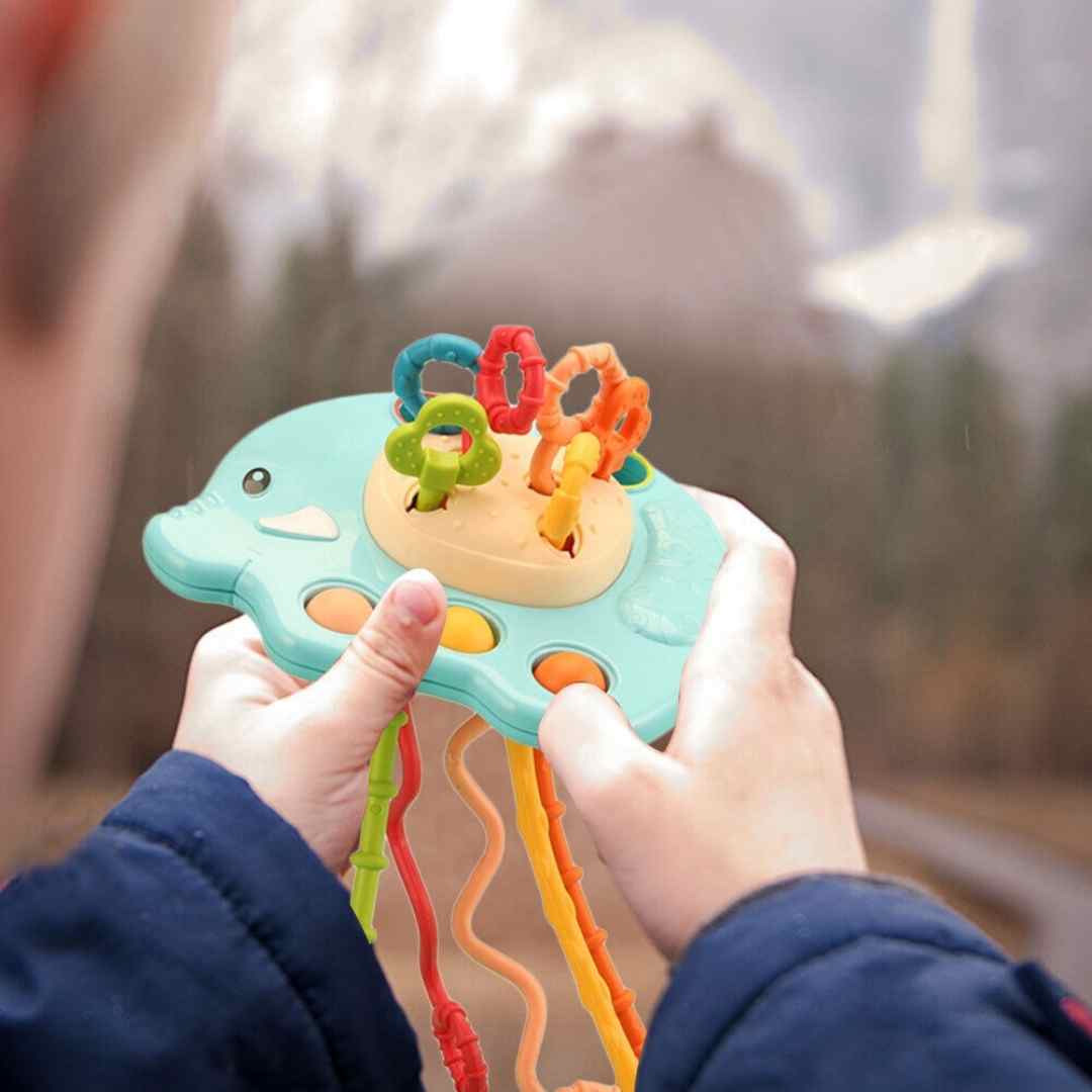 Silicone Pulling String Toy