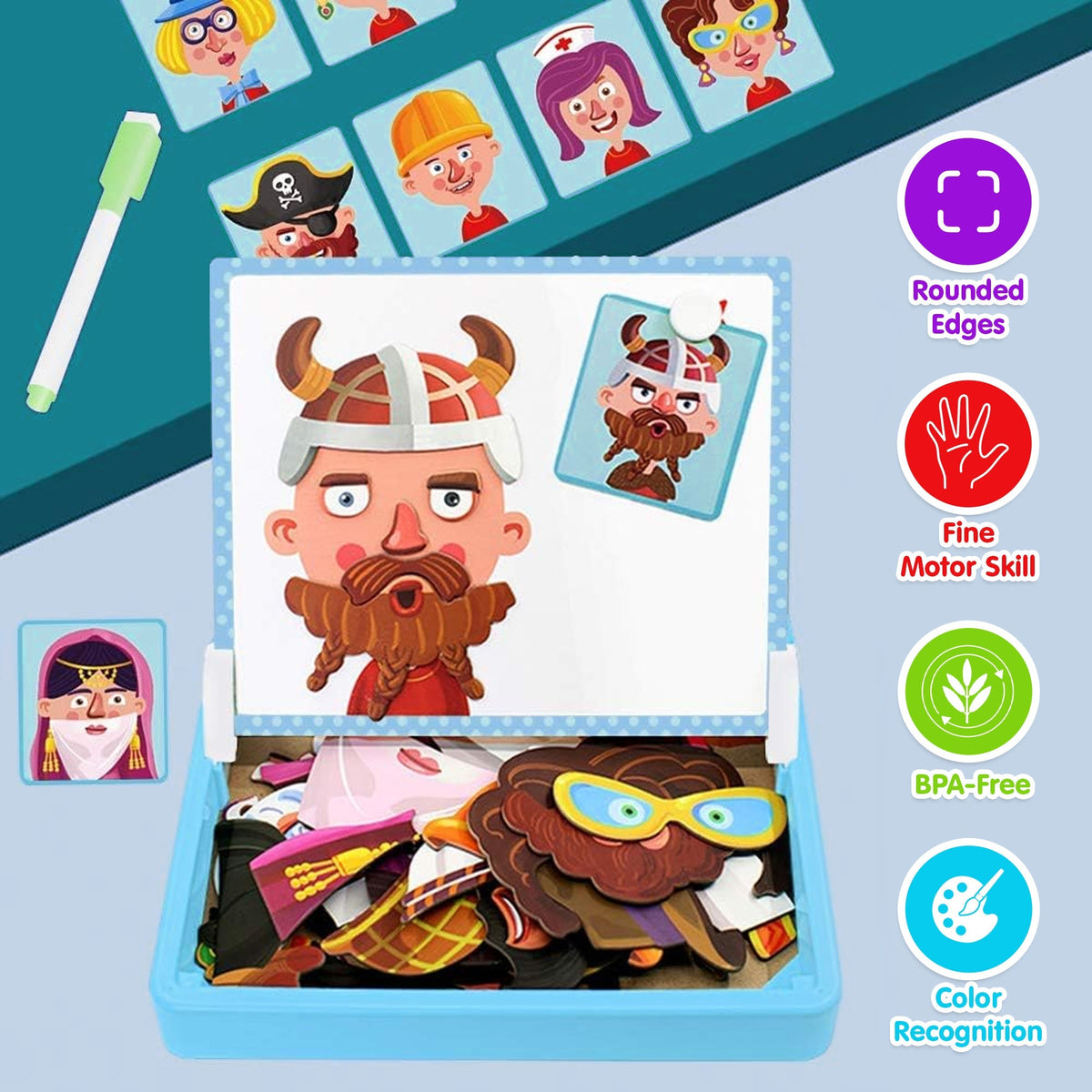 Face Change Magnetic Puzzle Set