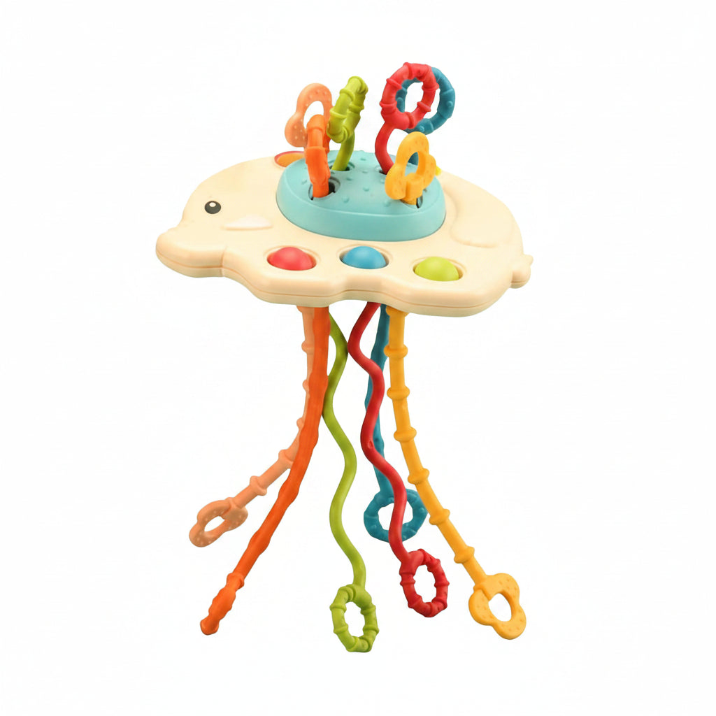 Elephant Pull String Montessori Baby Toy