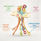 Elephant Pull String Montessori Baby Toy