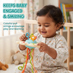 Elephant Pull String Montessori Baby Toy
