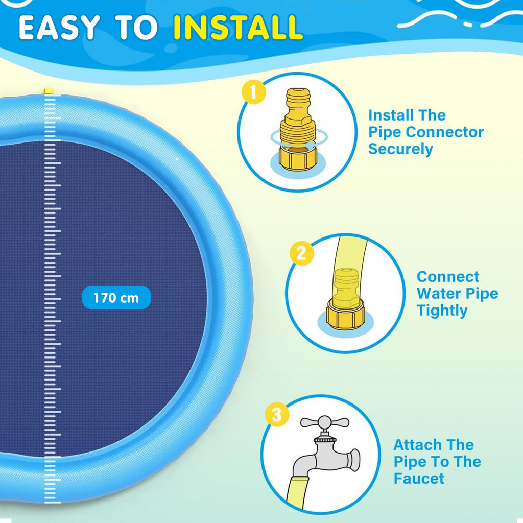Non-Slip Splash Round Pool