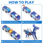 2-in-1 Magnetic Transforming Car to Dragon Toy