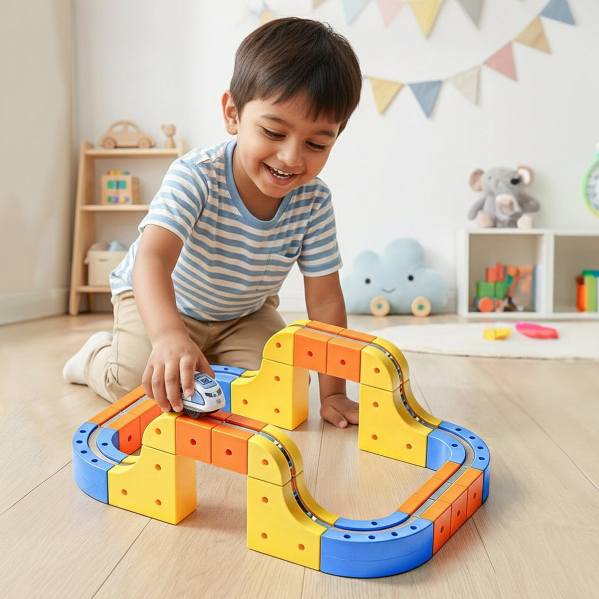 Magnetic Monorail DIY Versatile Track Car