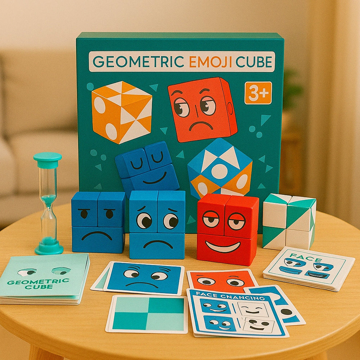 Montessori Cartoon Cube: Educational Toy