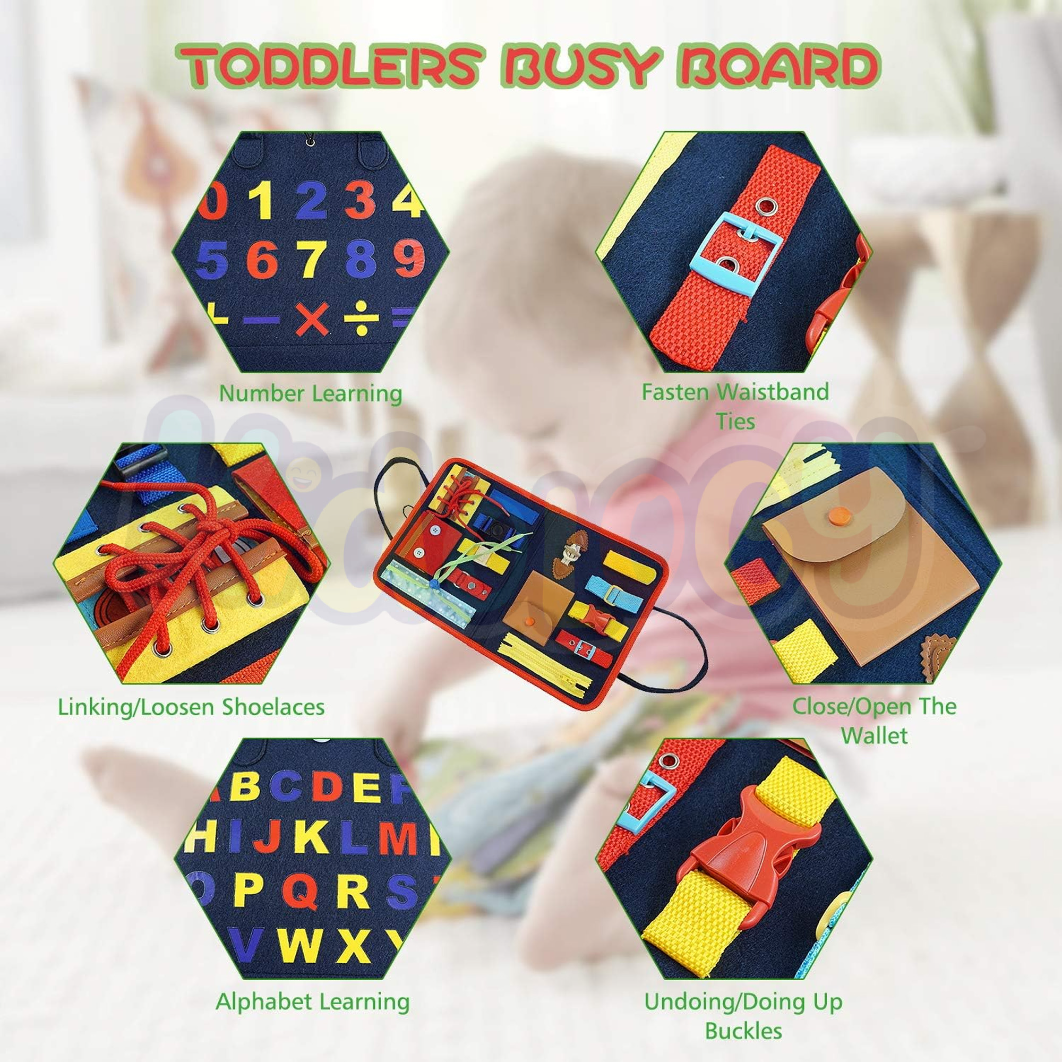 ALPHABETS AND NUMBERS BUSY BOARD