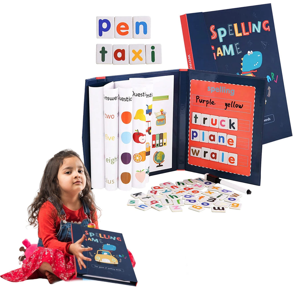 Magnetic Reusable Spelling Game for Kids