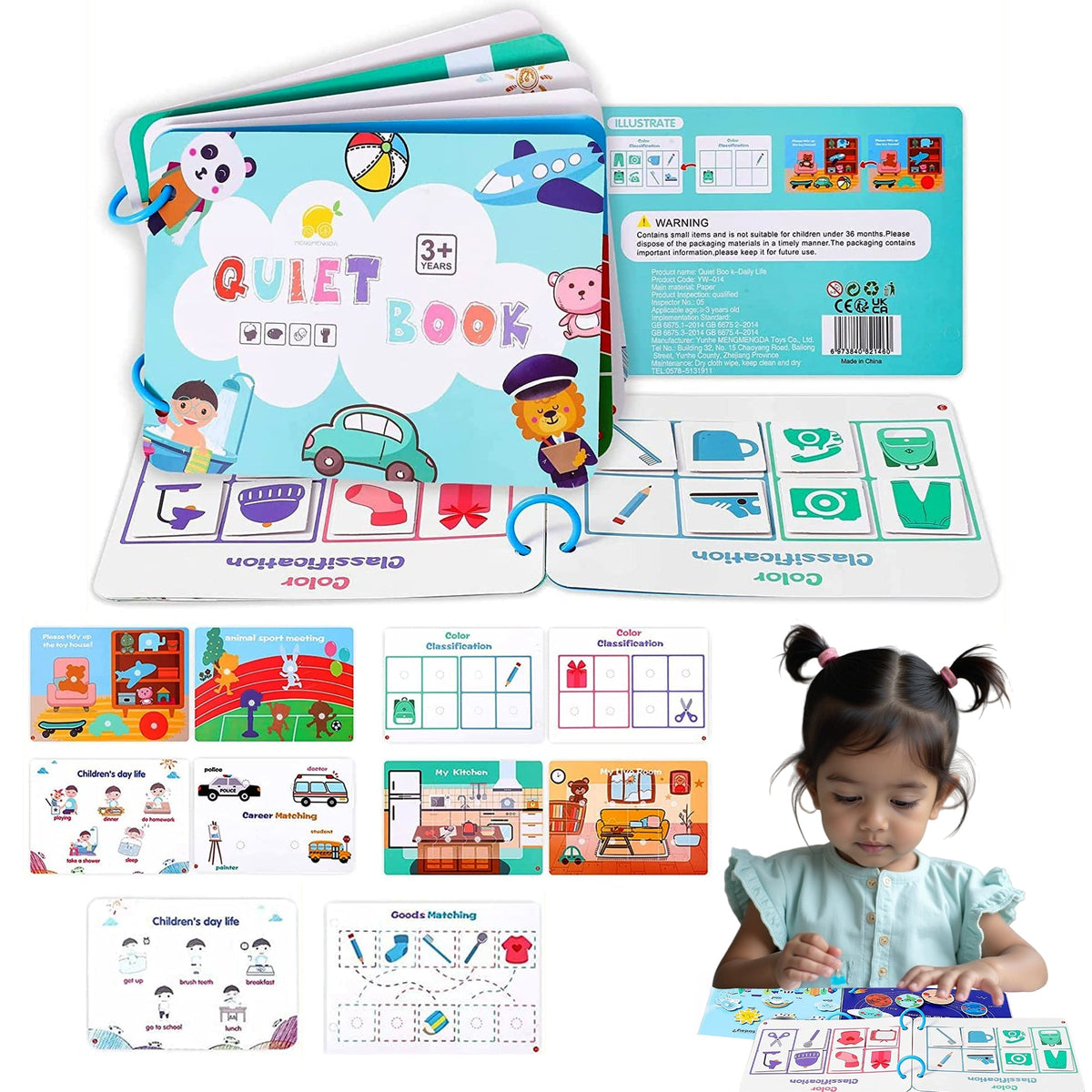 Montessori Quiet Book Pack of 3