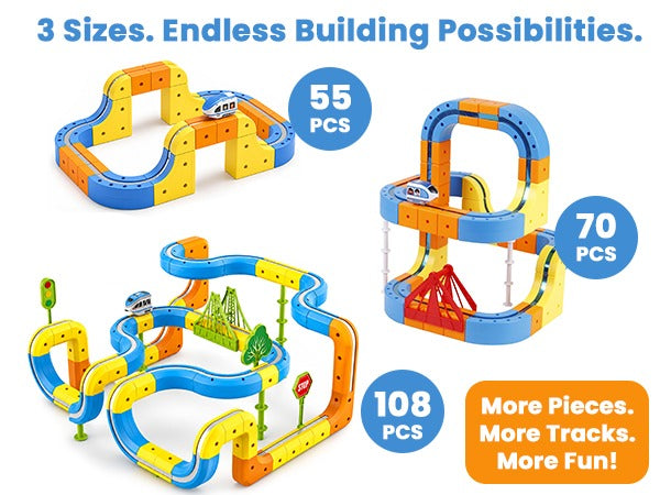 Magnetic Monorail DIY Versatile Track Car